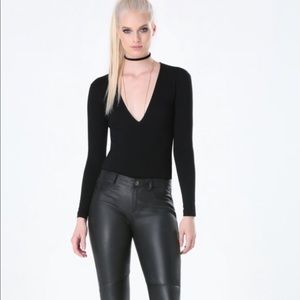 Bebe 3/4 length sleeve body suit